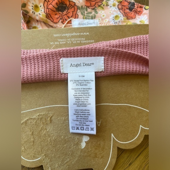 Angel Dear‎ Girl Bundle- Floral Hat and Solid Headband, NWT - Picture 3 of 4